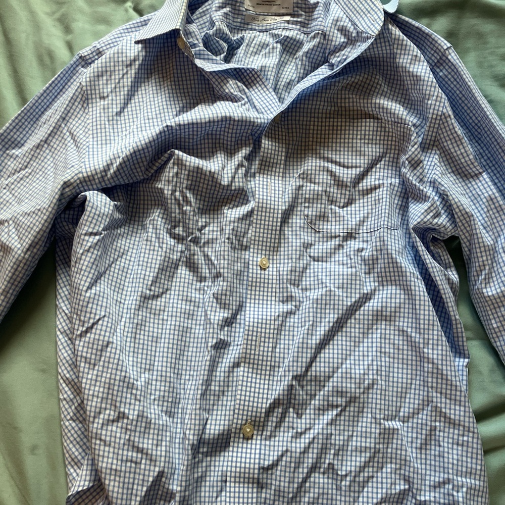 Charles Tyrwhitt Blue Lightweight Shirt Jacket